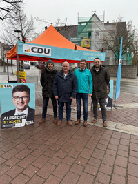 v.l.n.r. Rainer Rentschler, Edgar Benz, Albrecht Stickel, Dr. Malte Schaub